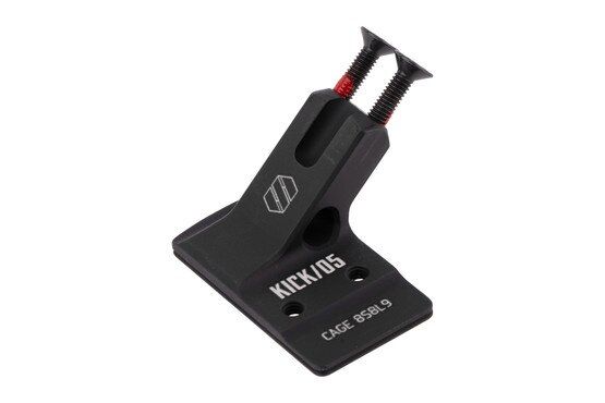 Right-hand 40-degree offset mount for Leupold DeltaPoint Pro, Hardcoat Anodized black.